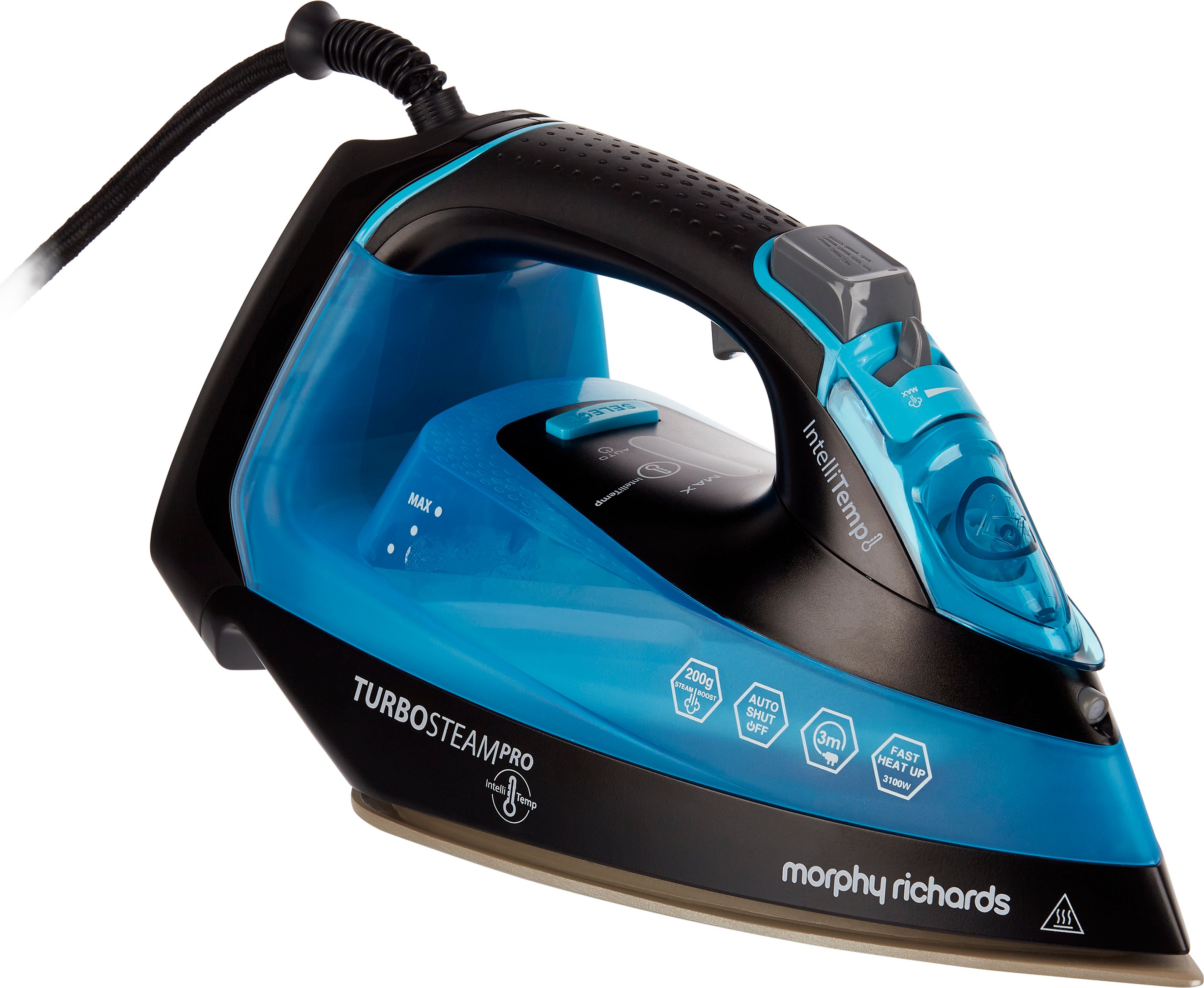Morphy Richards Steam Iron - 3100W - Blue - Ceramic Soleplate